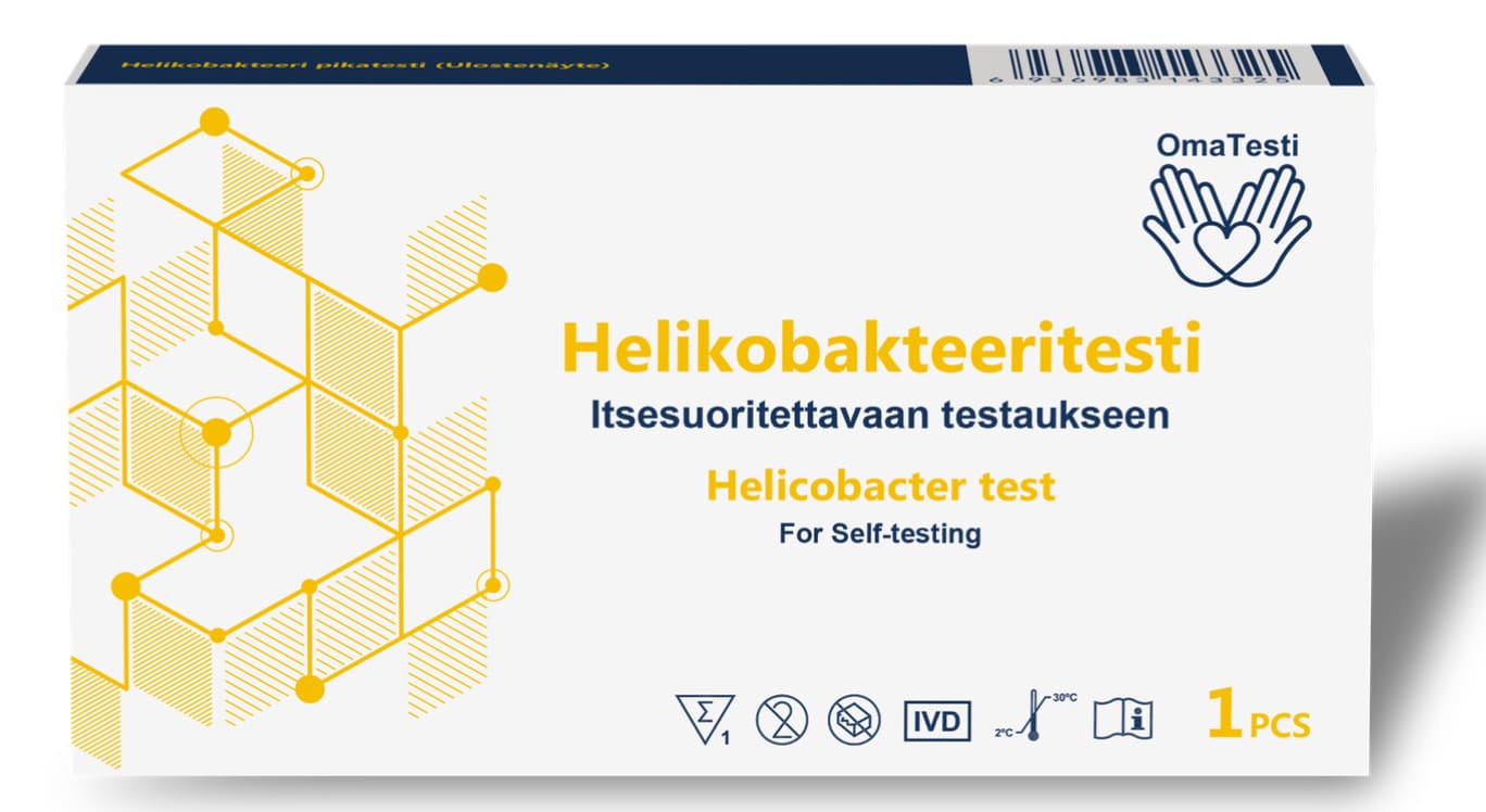OmaTesti helikobakteeri ulostenäyte kotitesti